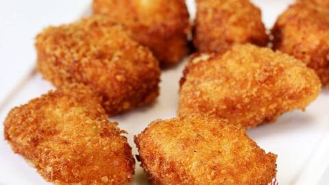 Chicken nuggets (fried, baked & air fryer) - Swasthi's Recipes