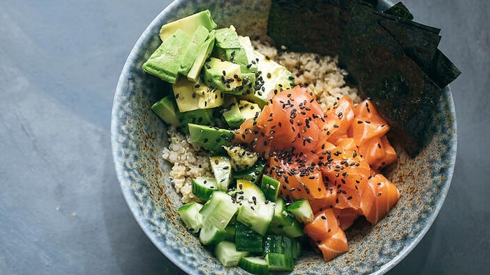 Quinoa poke bowl | The Cook Up | Toria Haschka | SBS Food